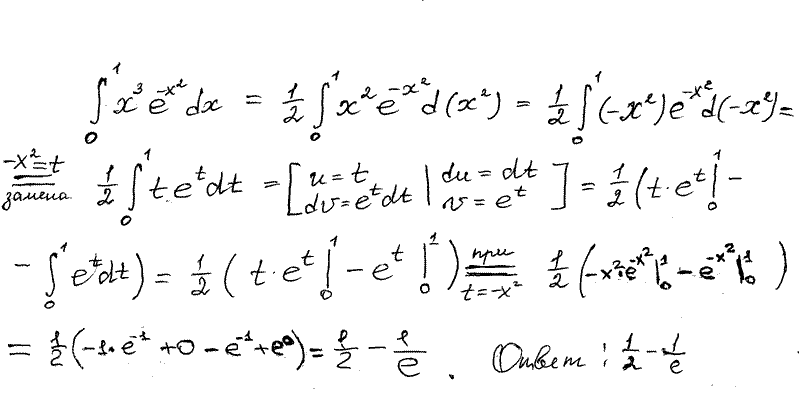 Примеры решения определенных интегралов